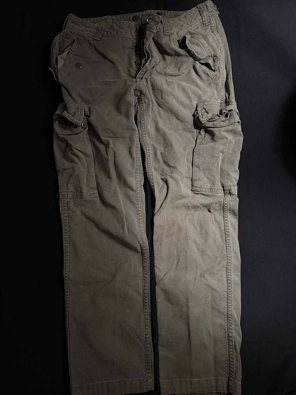 Ralph Lauren Cargo Trousers Size 32 Olive Green